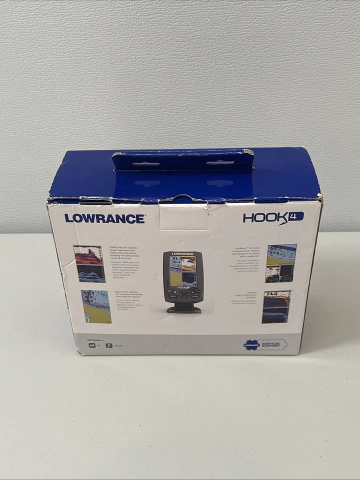 New Lowrance Hook 4 Chirp Fish Finder Kit W/ Transducer - Image 2 of 4