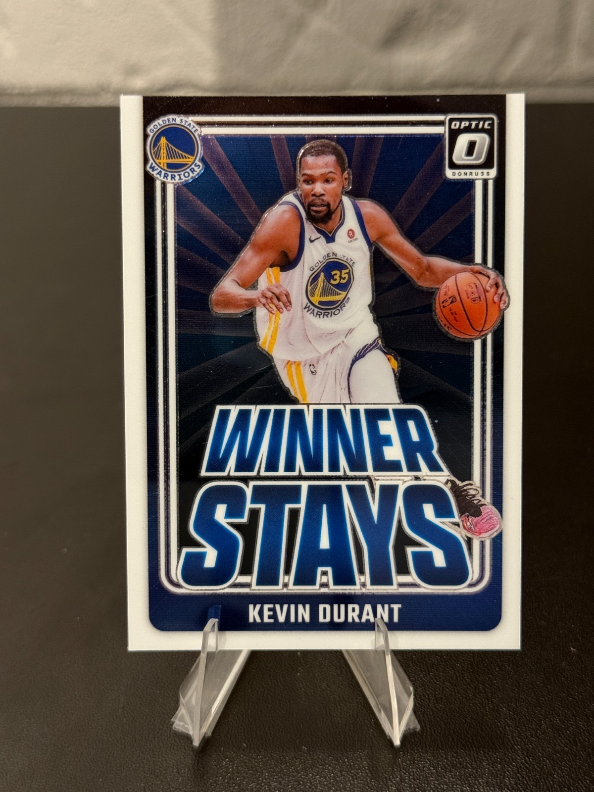Kevin Durant #5 (Basketball Cards 2024 Panini Donruss Optic Winner Stays) — is it worth grading?