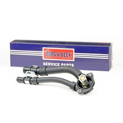 Coolant Thermostat With Housing With Gaskets/Seals Fits Smart Fortwo BORG & BECK