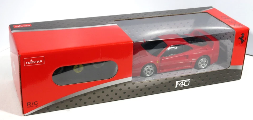 PRL) FERRARI F40 R/C SCALE 1/24 AUTO MODEL RADIOCOMANDO REMOTO DRIVE CAVALLINO - Immagine 4 di 4