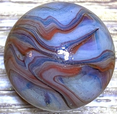 VHTF DIFFRENT / OXBLOOD / TRANSPARENT TONES SWIRLED SHOOTER .74'' BOX03/71
