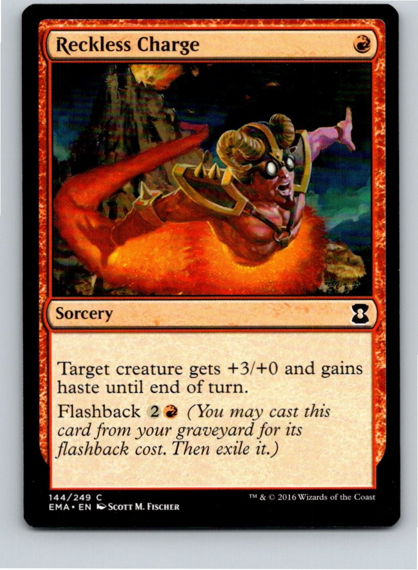 Magic the Gathering Reckless Charge Eternal Masters MTG Free Shipping!