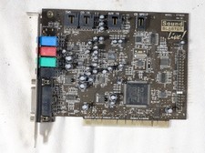 Vintage Creative Labs Sound Blaster Live CT4830 sound card 32 bit PCI ISAE70