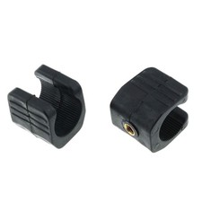 E-outstanding Flashlight Mounting Bracket 2PCS U Shaped Clip Mount Black
