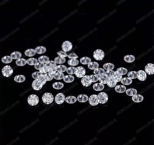 Certified 0.8 mm Round Cut CVD Diamond I Color FL Clarity 10 Pcs Diamond Lot - Picture 1 of 8