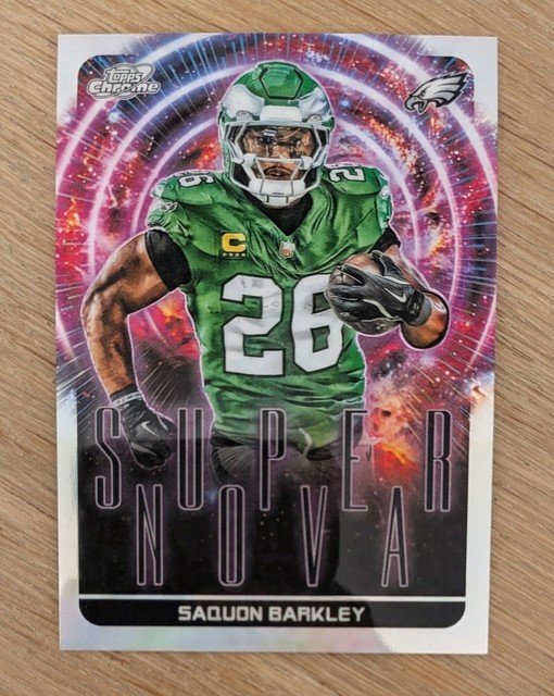 2025 Topps Cosmic Chrome Saquon Barkley Supernova Case Hit SSP #SPN-17 Eagles RB