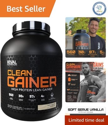 560-Calorie Clean Gainer Soft Serve Vanilla - Optimal Protein for Athletes, 5lb