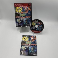 SpongeBob SquarePants Lights Camera Pants Playstation 2 PS2 Complete CIB Tested