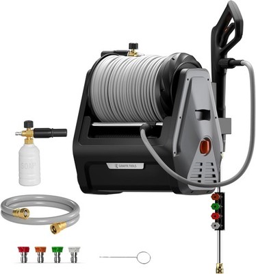 Giraffe Tools Retractable Electric Pressure Washer Plus, Max 2900 PSI 2.2 GPM