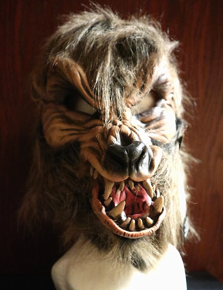 Beastly Werewolf Creature - Zagone Studios "Howl O Ween" Adult Moving Mouth Mask - Image 2 of 4