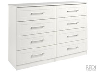Fully Assembled Bedroom Furniture Monza 8 Drawer Large Chest Fully Assembled Bedroom Furniture Monza 8 Drawer Large Chest