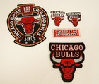 LOT Of 5 CHICAGO BULLS Team Logo Patches D1734 CONSIGN BIN — photo 1