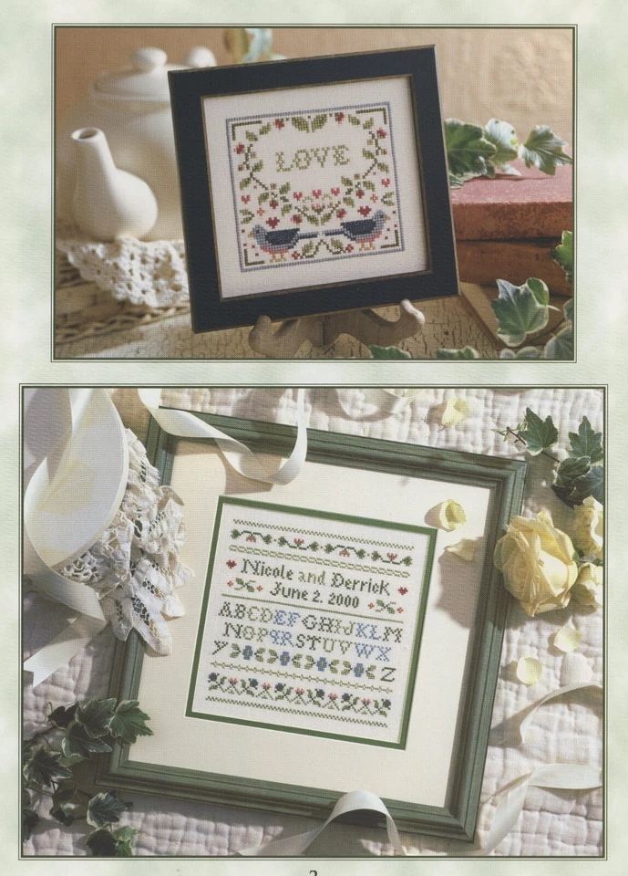Praying Hands Wedding Samplers Leisure Arts 24026 Counted Cross Stitch Pattern - Image 2 of 4
