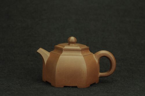 authentic Chinese Yixing zisha liufang hexagon teapot dicaoqing 190 cc - 第 1/15 張圖片