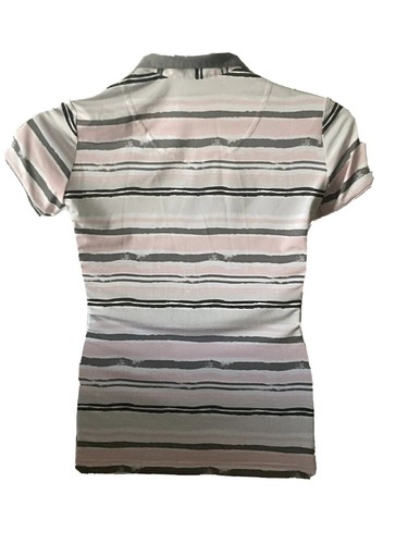 Sport Haley Women’s Small Stripe top with gray collar - Picture 4 of 7