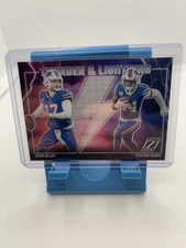 2023 Panini Zenith Josh Allen/Stefon Diggs Thunder and Lightning SILVER Bills SP