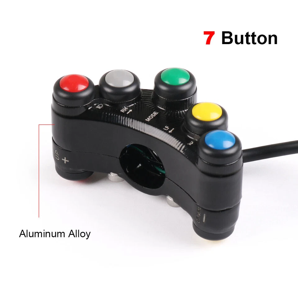 Multifunction Motorcycle Scooter Handlebar Headlight Indicator Switch Controller - Image 4 of 4