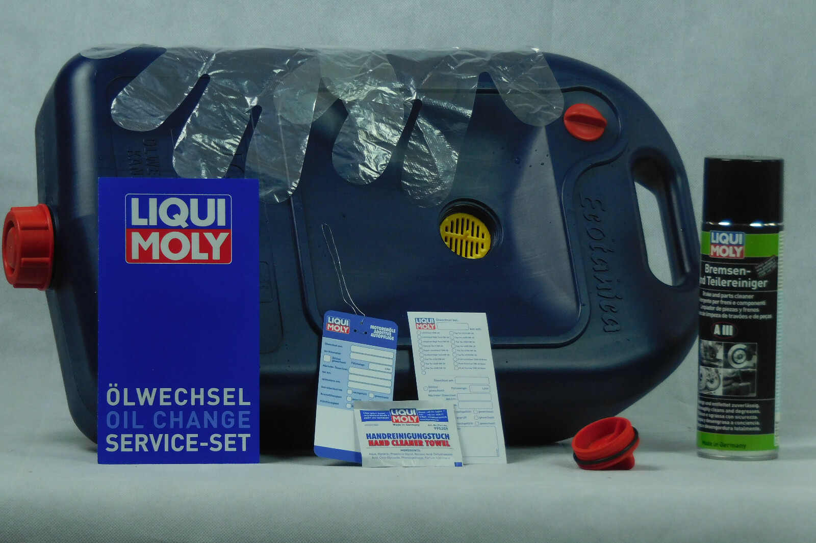 Oil Change Starter Set Service With Canister And Brake Cleaner Liqui Moly