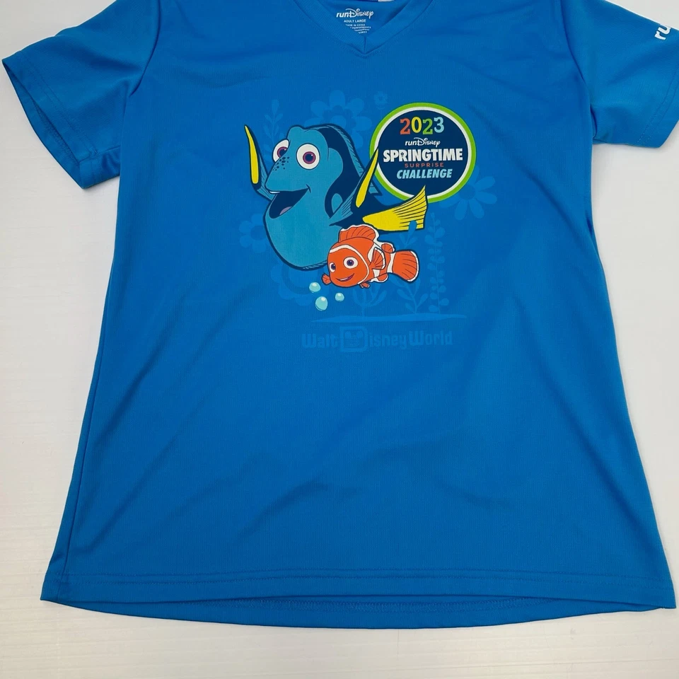 Camisa Dory Feminina Grande Corrida Disney 2023 Primavera Surpresa Desafio Nemo Ginásio Ni - Imagem 3 de 4