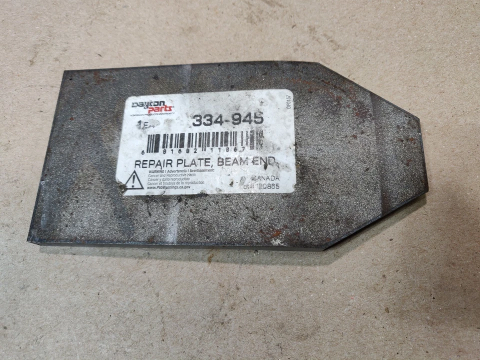 Dayton Parts Beam End Repair Plate 334-945, Free Shipping  - Image 2 of 3