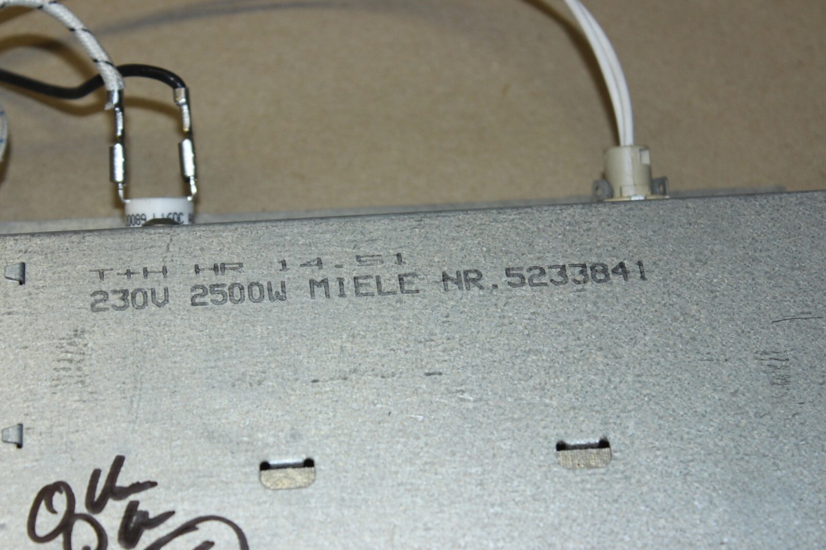 Miele Trockner Heizung Heizkörper Heizregister 2500W T.Nr: 5233841 