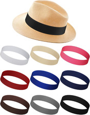 9-Piece Stretchable Hat Band Set for Cowboy and Panama Hats