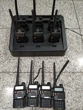 Lot 32 Retevis RT-5R  400-520MHz + 136-174MHz Two Way Radio( W Six Way Charger )