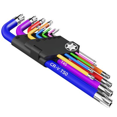 9pcs Star Key Set Torx Wrench Set 9 Standard Torx Star Wrenches For Bicycle Repa