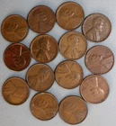1935 S Lincoln Wheat Cent 14 Coin Lot 1c US Penny Circulated as seen in Photos