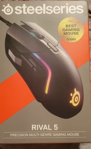 New SteelSeries Rival 5 Optical Gaming Mouse computer laptop gamer