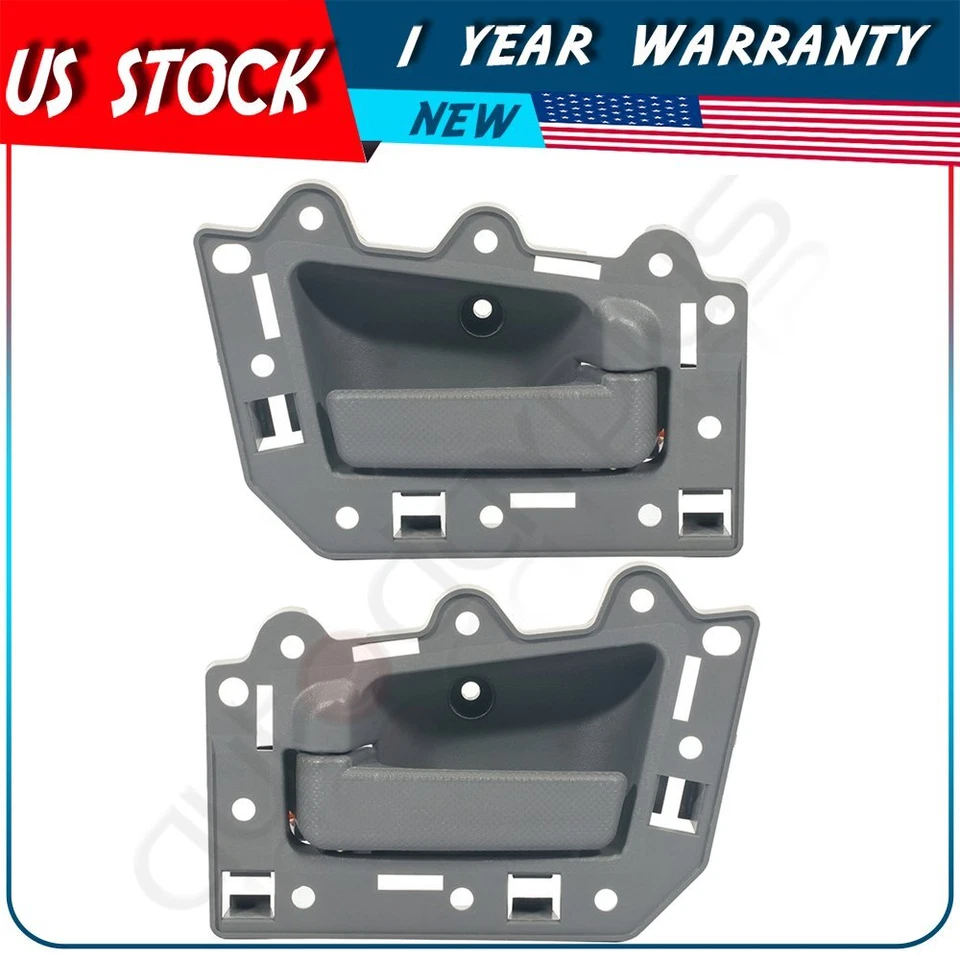 Manija de puerta interior delantera izquierda derecha gris para Jeep Grand Cherokee 2005-2010 2 piezas Foto 3 de 4