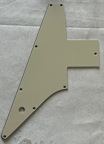Custom For Gibson 76 Explorer Re-Issue Style Guitar Pickguard Vintage Yellow