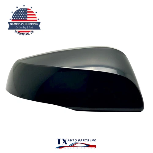 Passenger Side Mirror Cover Cap For 2019-24 TOYOTA RAV4 PAINTED Black Right Side