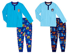 Space Jam / SpongeBob Boys Long Sleeve Henley Fleece Pajamas 2-Pieces Set NEW