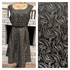 Vintage Y2K Evan Picone Belted Black Label Dress Size 12 Magic Witchy Whimsical