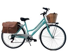 Bicicletta Donna Passeggio Misura 28 Con Cambio Tiffany, Borse, Cestino Vimini