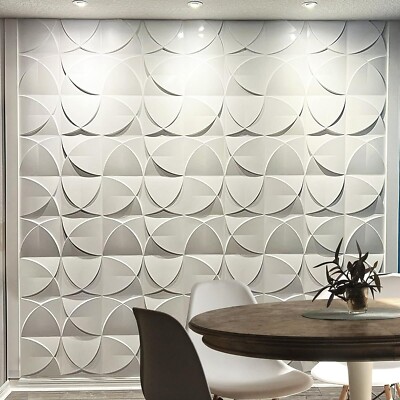 3D Wall Panels (Set of 3) - Plant Fiber Material