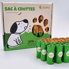945 Sacs ramasse crottes chien, sacs caca pour chien 3 boîtes de 21 rouleaux