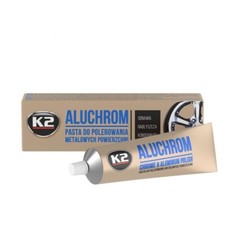 K2 ALUCHROM 120g Polierpaste für Chrom, Aluminium, Edelstahl, Gold, Silber....