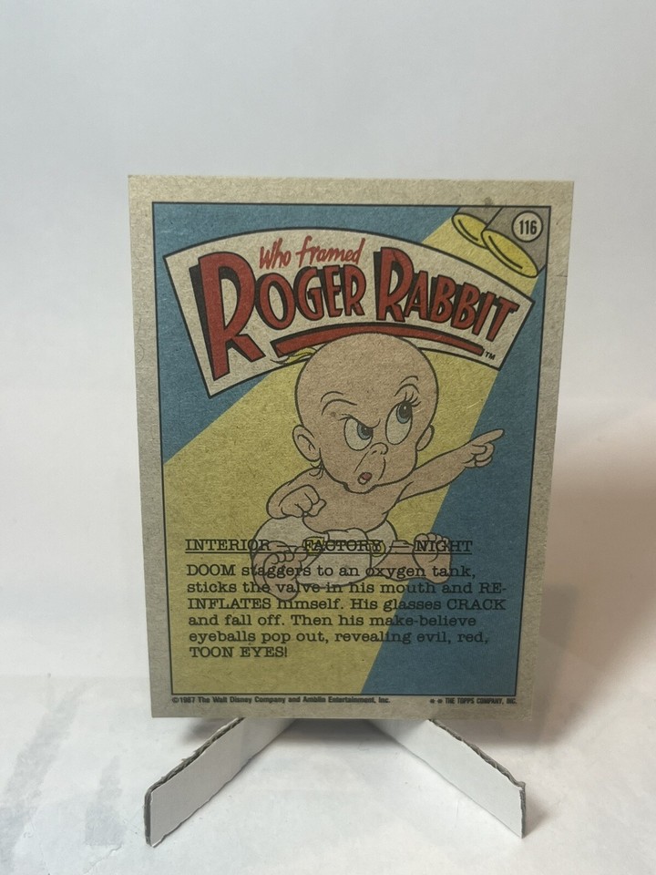 1988 Who Framed Roger Rabbit? #116 The Judge Re-Inflated | eBay