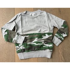 Joah Love Boys Camo Logo Sweatshirt Top Sz 3