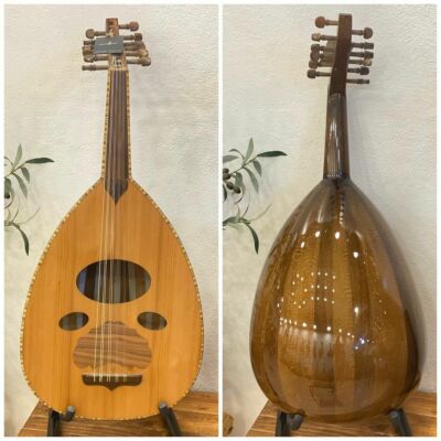 Arabic Syrian Handmade Oud Walnut And Zan Wood Made by Zeryab