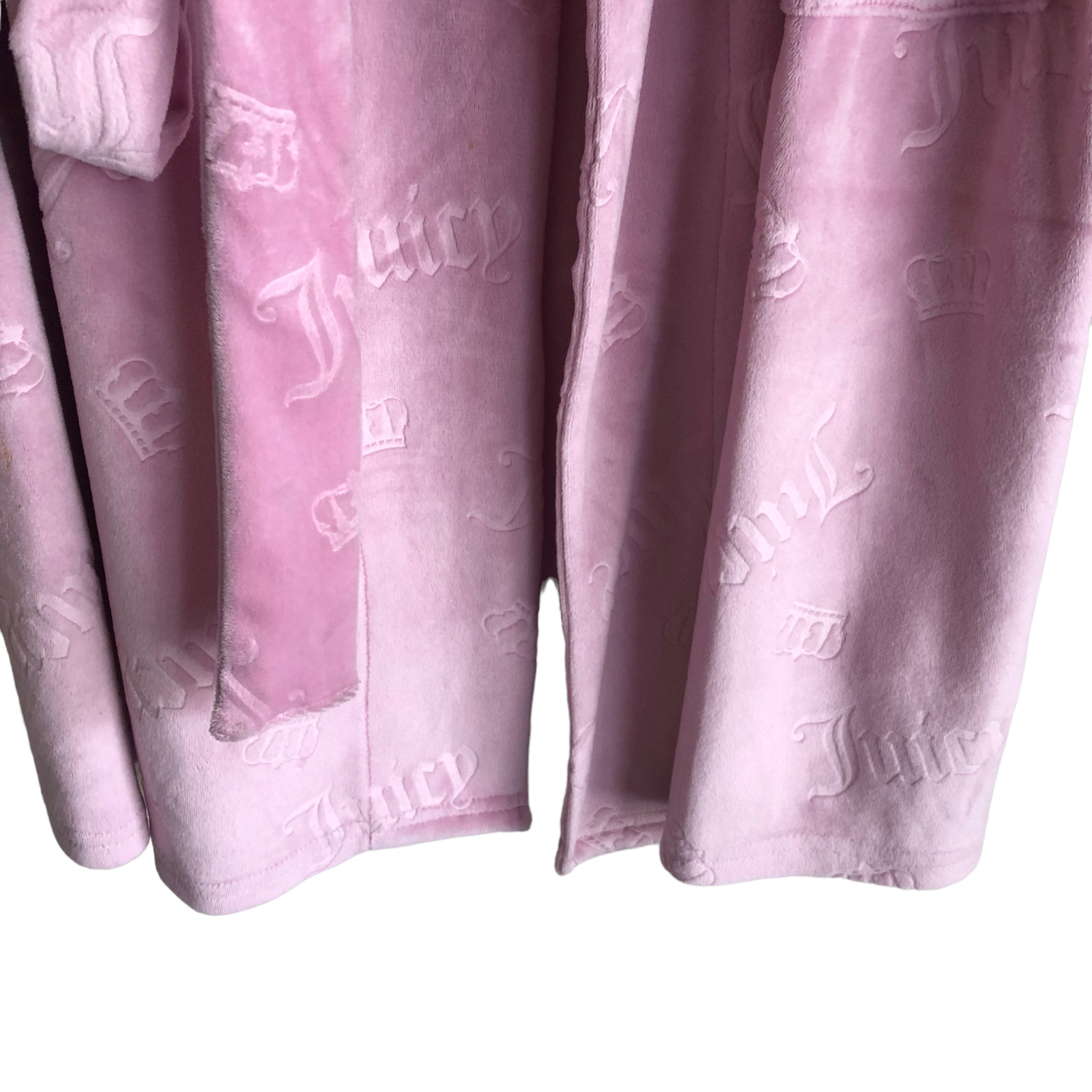 Juicy Couture Women's PJ Robe Size S/M Pink Spell… - image 8