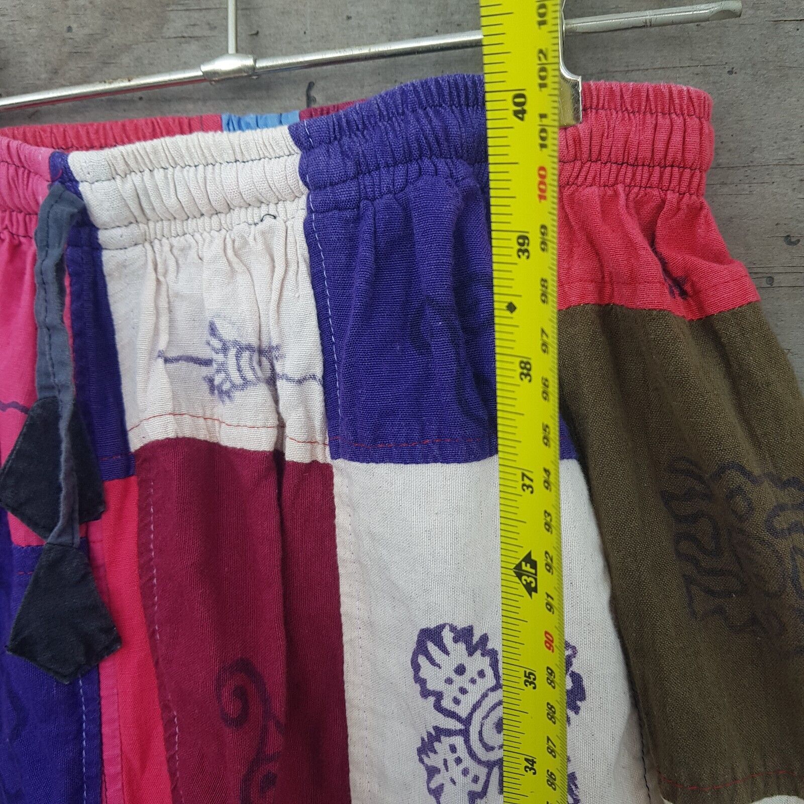 Everest Rainbow Patchwork Pants XL Multi Colour H… - image 5