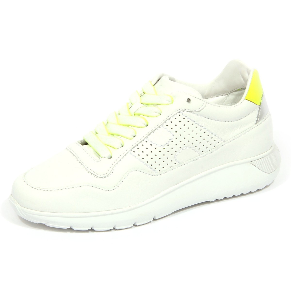 G1584 sneaker donna HOGAN H371 INTERACTIVE3 white leather shoes
