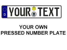 Customized Personalized ALL European Union Car Euro license plate Germany German