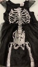 Hyde EEK Kids Skeleton Halloween Costume Dress Size Small, As Shown