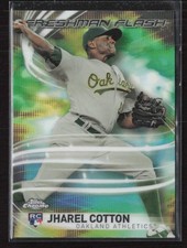 2017 Topps Chrome #FF-13 Jharel Cotton Freshman Flash Oakland Athletics