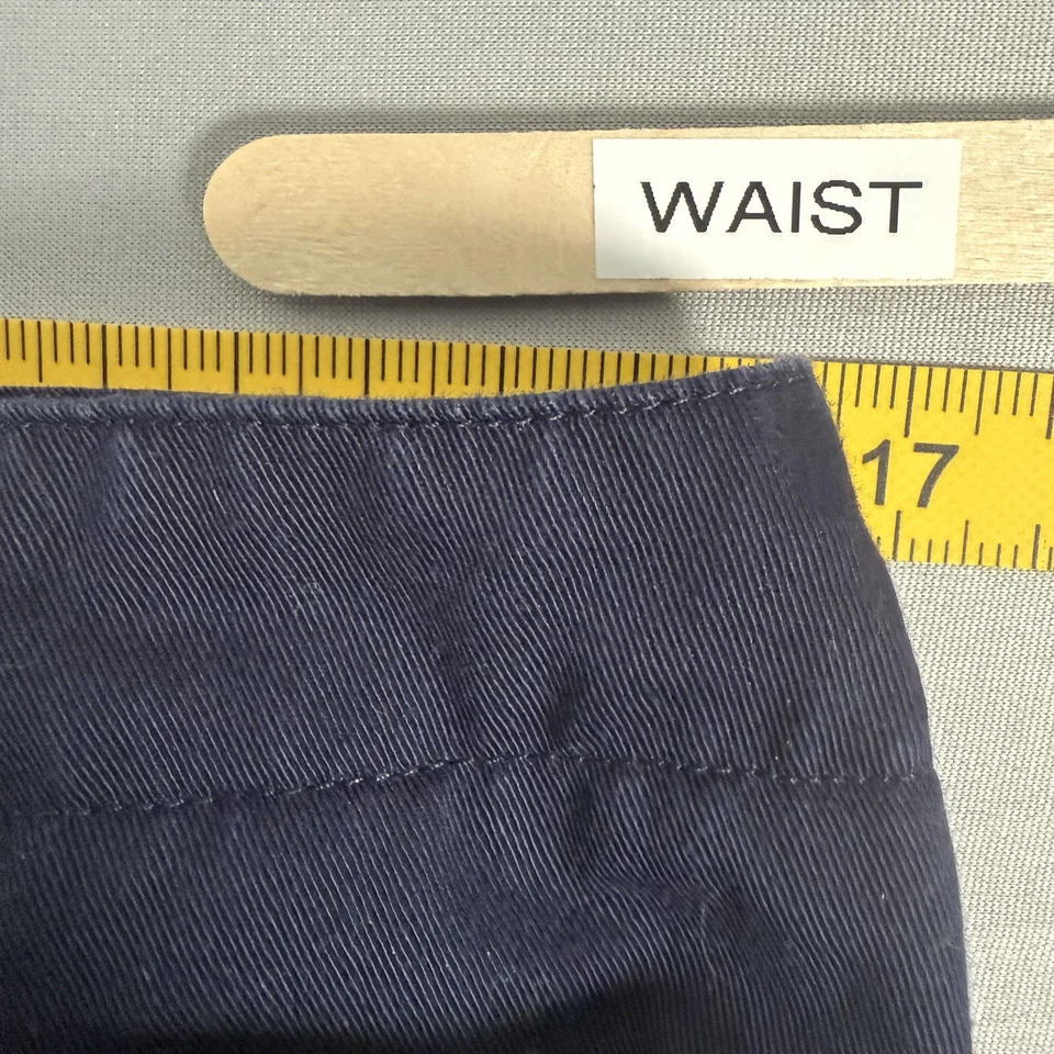 Pantalones Cortos Crazy Horse Para Mujer 14 Azul Marino Carga Utilidad 100% Algodón Informal Bolsillos Foto 3 de 4