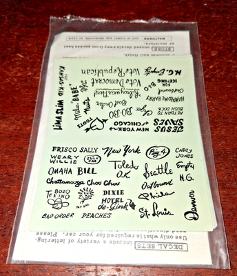 #ad Walthers HO Scale Decals Graffiti 701080 includes Several Sheets of Decals $5.50